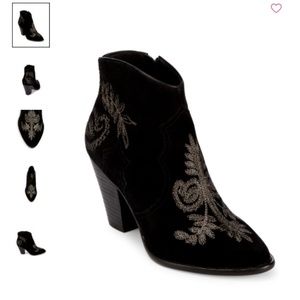 BNIB ASH western ankle suede boots with em…
